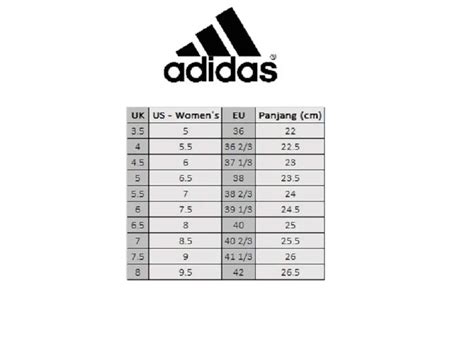ukuran sepatu adidas uk